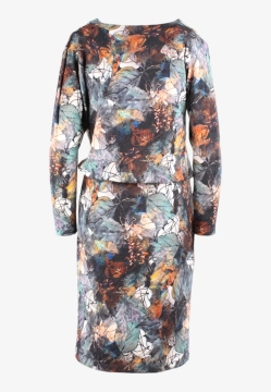 DZIANINOWA SUKIENKA DAMSKA Z GUMKĄ W PASIE TOP BIS TIFA