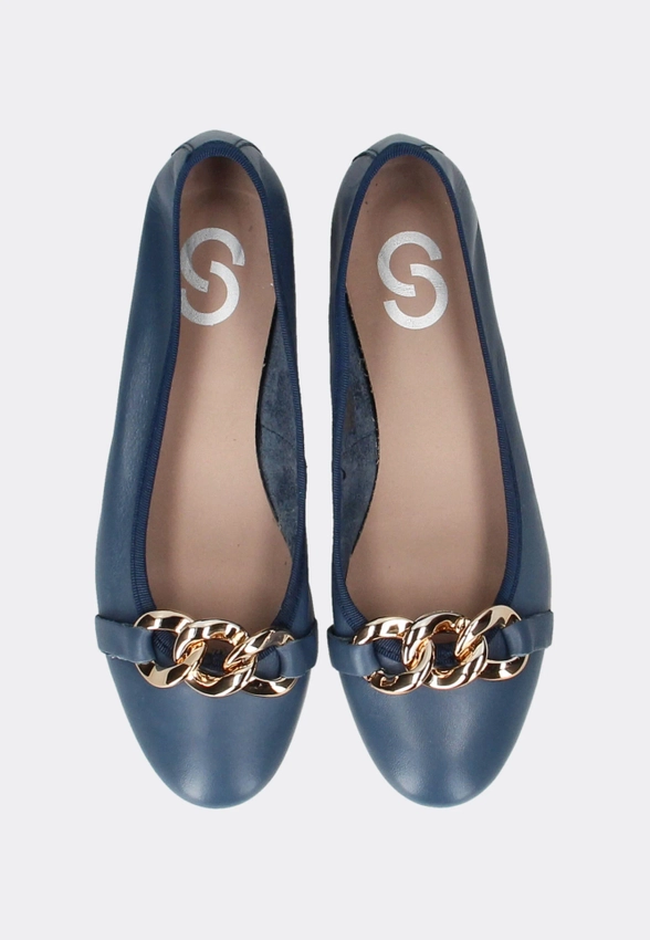 SKÓRZANE BALERINY DAMSKIE SHOELAB 4335501