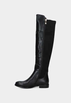 WYSOKIE KOZAKI DAMSKIE NA PŁASKIM OBCASIE LAURA BIAGIOTTI 8244