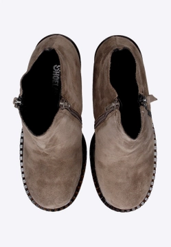 BOTKI DAMSKIE ZE SKÓRY ZAMSZOWEJ SHOELAB 9463203