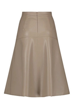 SPÓDNICA DAMSKA DO ŁYDEK ZE SKÓRY EKOLOGICZNEJ TAIFUN 210011-11382