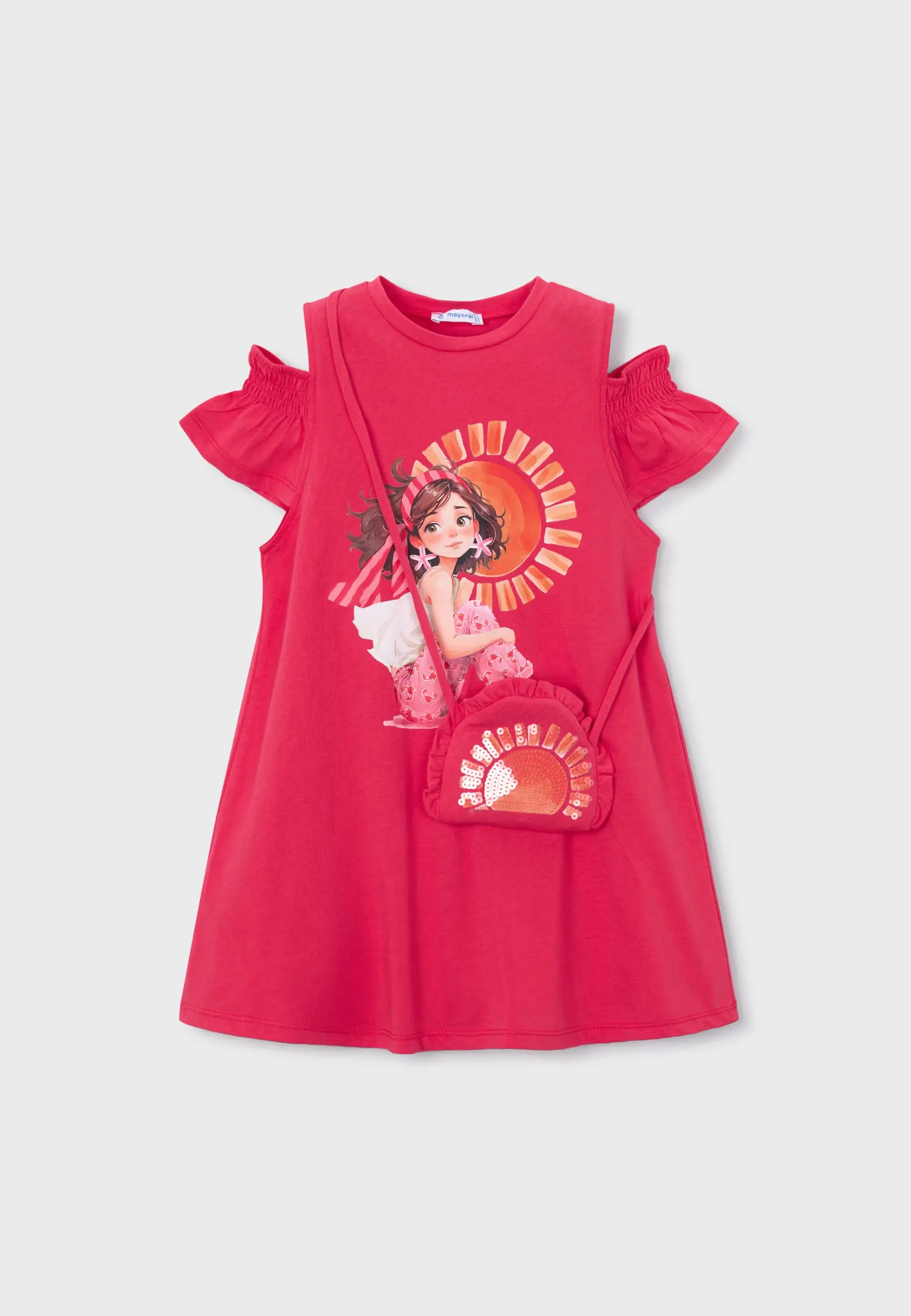 SUKIENKA ZE WZOREM Z OPASKĄ ELASTYCZNĄ DLA DZIEWCZYNKI MAYORAL 3941