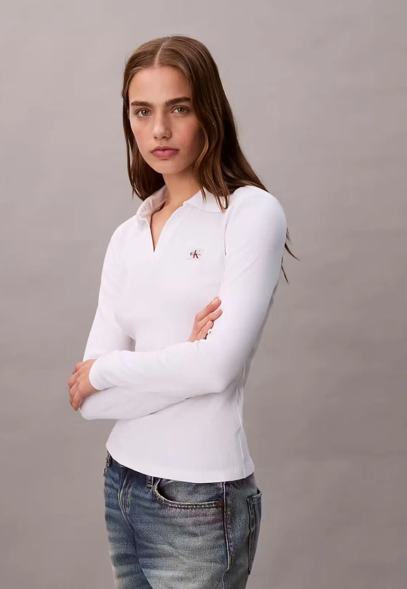 POLO DAMSKIE Z DŁUGIM RĘKAWEM CALVIN KLEIN LV047E203G