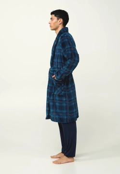 SZLAFROK MĘSKI W KRATĘ VAMP 23791
