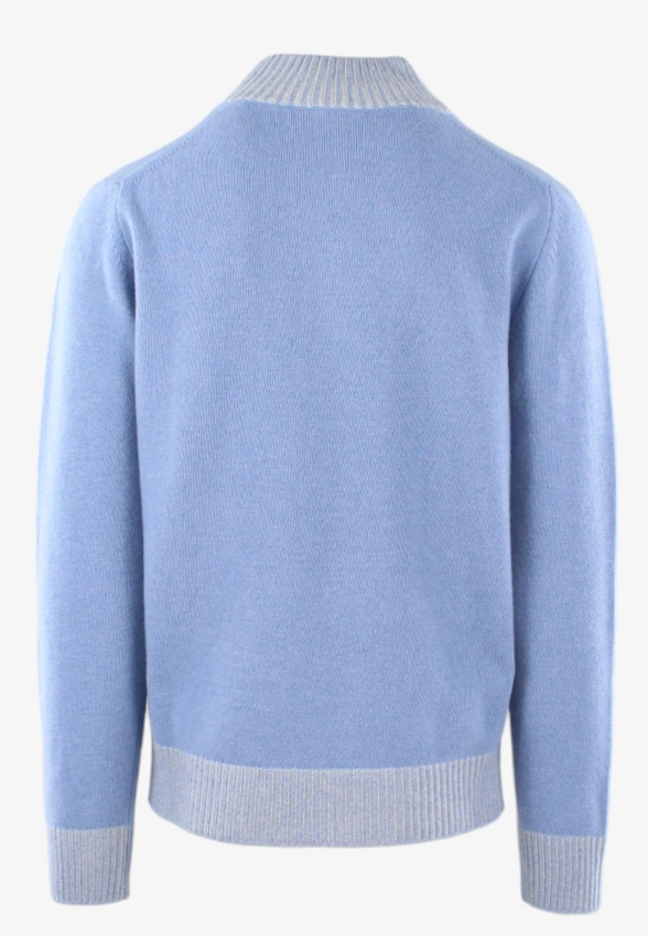 WEŁNIANY PÓŁGOLF MĘSKI Z DOMIESZKĄ KASZMIRU MORGANO 491713