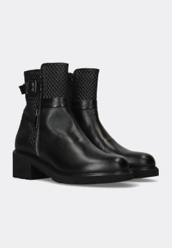 SKÓRZANE DAMSKIE BOTKI CINZIA VALLE 9827