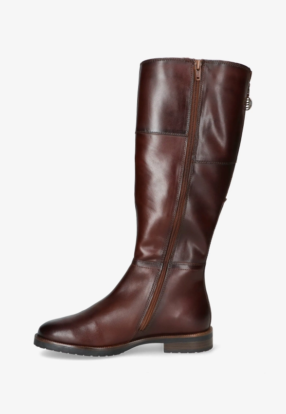 SKÓRZANE KOZAKI DAMSKIE NA PŁASKIM OBCASIE SHOELAB D11-AUD321100