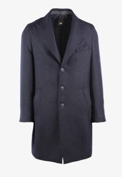 KLASYCZNY JEDNORZĘDOWY PŁASZCZ MĘSKI Z DOMIESZKĄ WEŁNY MULISH FARENHEIT