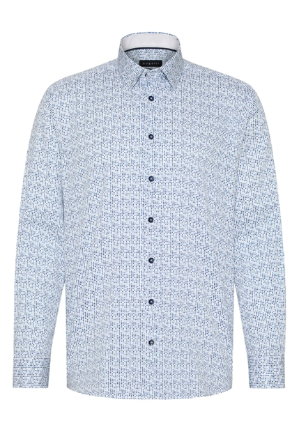 KOSZULA MĘSKA Z DŁUGIM RĘKAWEM W DROBNY WZÓR BUGATTI 9750 58521A
