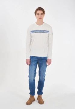 T-SHIRT MĘSKI Z DŁUGIM RĘKAWEM YES ZEE T828 CY02