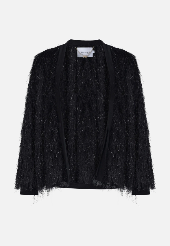 SWETER DAMSKI Z DŁUGIMI FRĘDZLAMI ARTIGLI ACGI003848