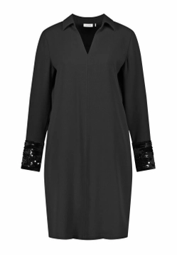 ELEGANCKA SUKIENKA Z CEKINAMI NA KOŃCACH RĘKAWÓW GERRY WEBER 280043-31503