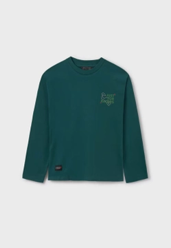 T-SHIRT CHŁOPIĘCY Z NADRUKIEM NA PLECACH MAYORAL 7089