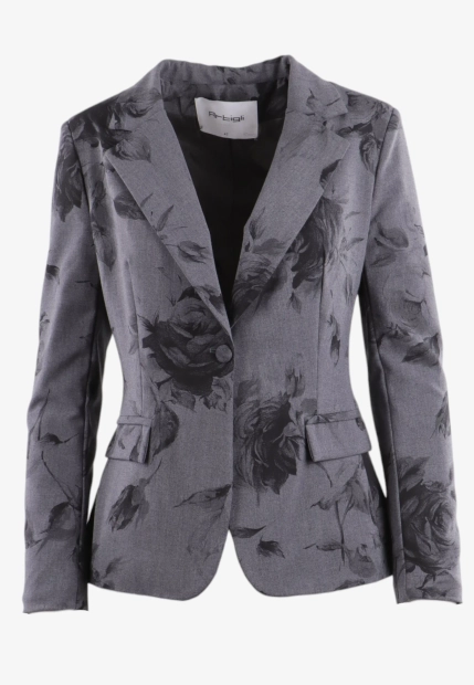 JEDNORZĘDOWA MARYNARKA DAMSKA Z KWIATOWYM NADRUKIEM ARTIGLI ACGI003517