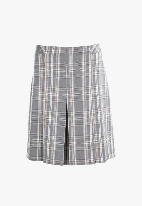 SPÓDNICA DAMSKA W KRATĘ Z DOMIESZKĄ WISKOZY VIVACE P22115-C