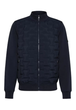 BLUZA MĘSKA Z PIKOWANYM PRZODEM BUGATTI 8750 55147A