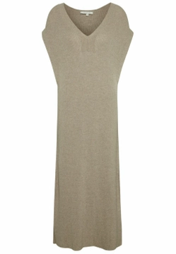 DZIANINOWA SUKIENKA DAMSKA Z KRÓTKIM RĘKAWEM BUGATTI W9726 52758