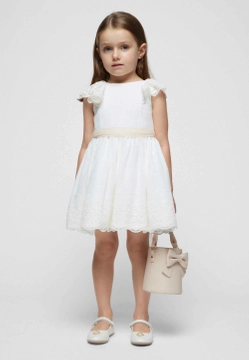 SUKIENKA WIZYTOWA DZIEWCZĘCA Z KORONKOWYMI DETALAMI MAYORAL 3914