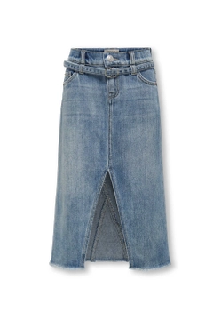 SPÓDNICA JEANSOWA DZIEWCZĘCA Z ROZCIĘCIEM ONLY 15328515