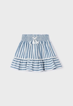 KRÓTKA SPÓDNICA W PASY Z BAWEŁNY MAYORAL 3903