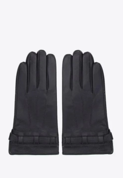 MĘSKIE RĘKAWICZKI SKÓRZANE Z PASKIEM NA ZATRZASK WITTCHEN 45-6A-016-5