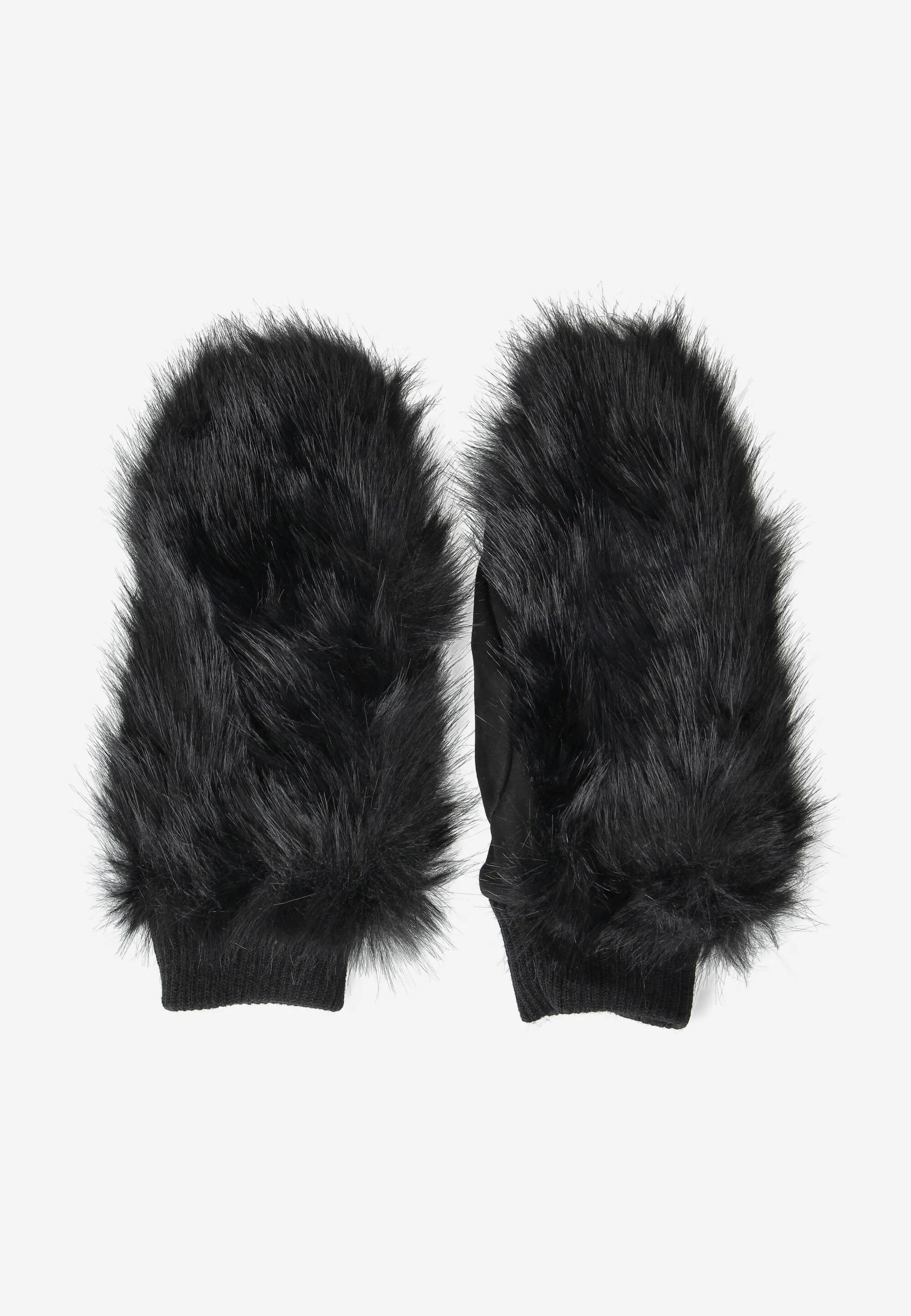 FUTRZANE RĘKAWICZKI DAMSKIE Z JEDNYM PALCEM ST-24020