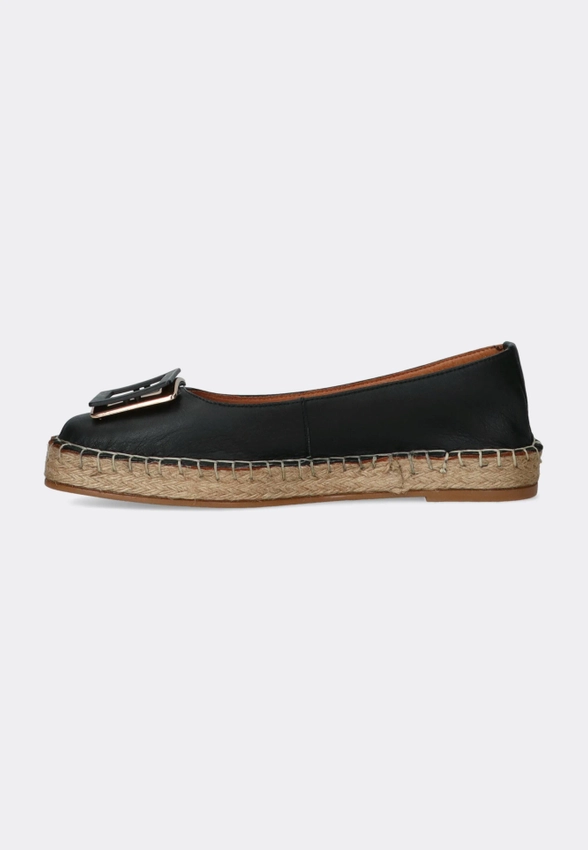 SKÓRZANE ESPADRYLE - BALERINY DAMSKIE SHOELAB 368-K607