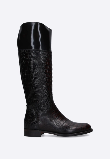 KOZAKI DAMSKIE SKÓRZANE WYSOKIE CALPIERRE DZ56