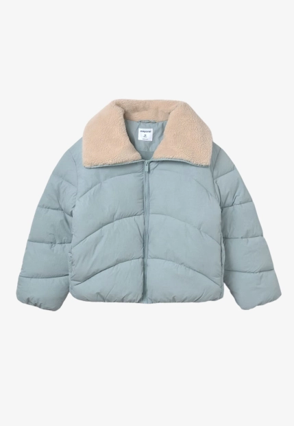 KRÓTKA KURTKA DZIEWCZĘCA Z KOŻUSZKOWYM KOŁNIERZEM MAYORAL 7437