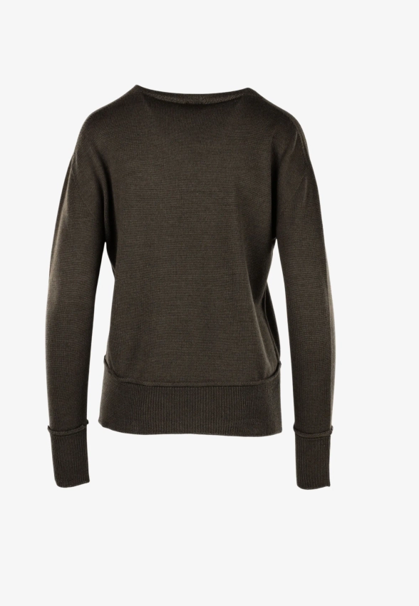 WEŁNIANY SWETER DAMSKI UNA SU 10 174S MERINO