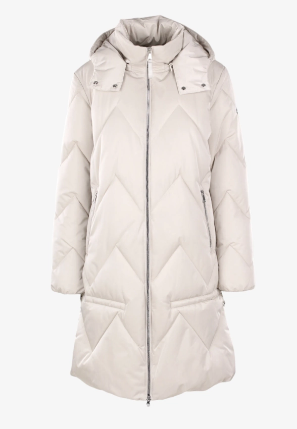 DŁUGA PIKOWANA KURTKA DAMSKA GREEN GOOSE 25705845