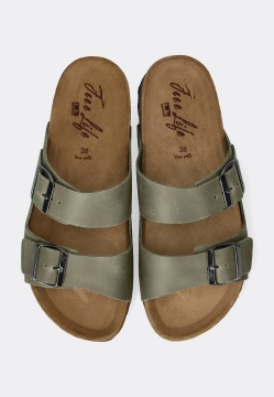 SKÓRZANE KLAPKI DAMSKIE FREE LIFE 1758