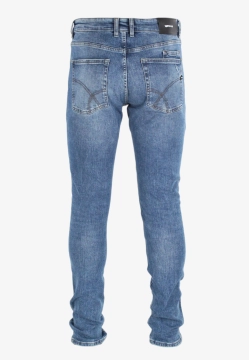 JEANSY MĘSKIE Z EFEKTEM PRZETARCIA ALBERT PLUS SLIM GAS B0563