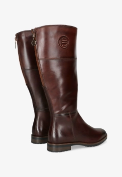 SKÓRZANE KOZAKI DAMSKIE NA PŁASKIM OBCASIE BAGATT D11-AUD321100