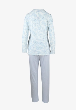 BAWEŁNIANA PIŻAMA DAMSKA Z DŁUGIM RĘKAWEM LINCLALOR 75336