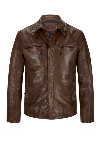 SKÓRZANA KURTKA MĘSKA MILESTONE 411069 60385