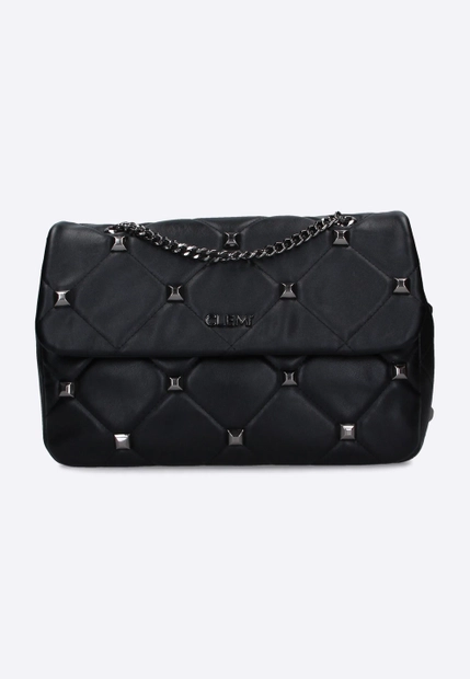 TOREBKA DAMSKA ZE SKÓRY EKOLOGICZNEJ Z OZDOBNYMI ĆWIEKAMI CLEMI CB0045FP3