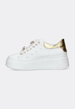 SKÓRZANE SNEAKERSY DAMSKIE NA GRUBSZEJ PODESZWIE VICTIM B-4918-11ES