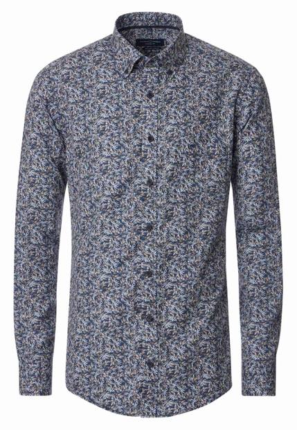 WZORZYSTA KOSZULA MĘSKA Z DŁUGIM RĘKAWEM CASAMODA 444307500