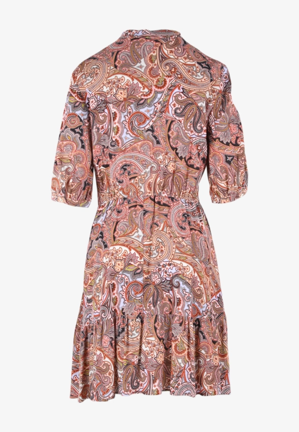 WZORZYSTA SUKIENKA DAMSKA Z WISKOZY PENNYBLACK SOLONE