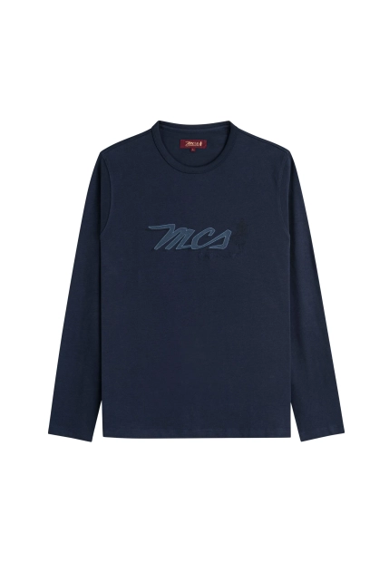 T-SHIRT MĘSKI Z DŁUGIM RĘKAWEM MCS 3MTS036-03302