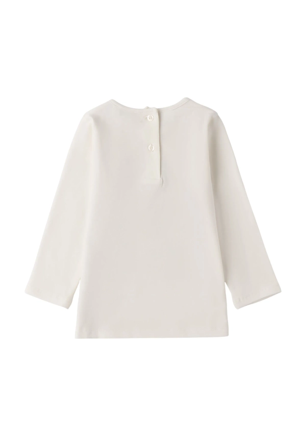 T-SHIRT DZIEWCZĘCY Z DŁUGIM RĘKAWEM I DO 4 F730