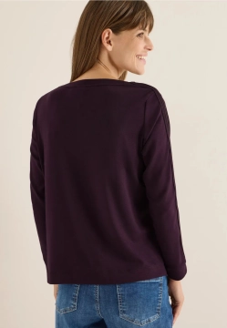 BLUZA DAMSKA Z PASKIEM NA RĘKAWIE CECIL 4 TOS324157