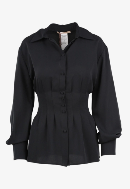 KOSZULA DAMSKA Z MARSZCZENIEM PENNYBLACK ELMETTO