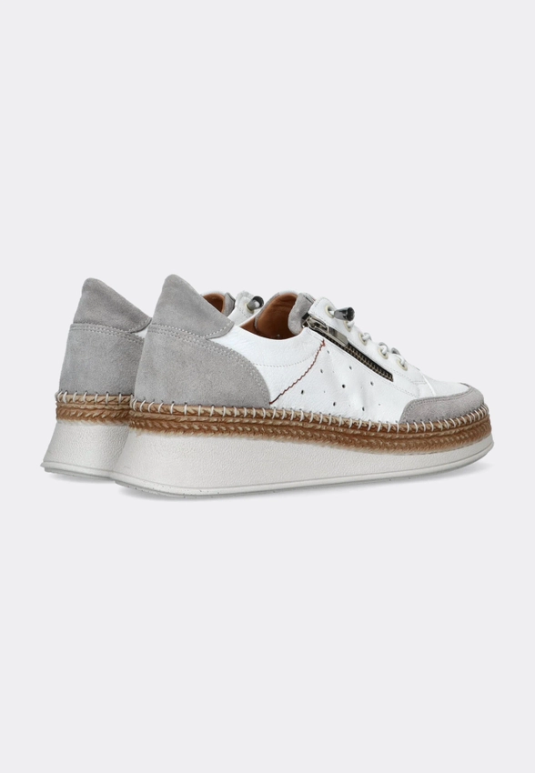 SKÓRZANE SNEAKERSY DAMSKIE NA KOTURNIE LORETTA VITALE Z364