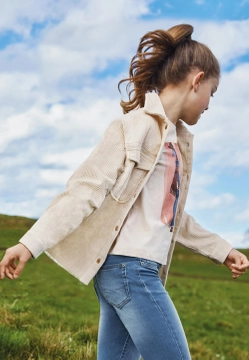 BAWEŁNIANA KOSZULA SZTRUKSOWA DZIEWCZĘCA MAYORAL 7174