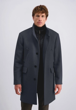 PŁASZCZ MĘSKI Z DOMIESZKĄ WEŁNY PIERRE CARDIN C8 10195 0105