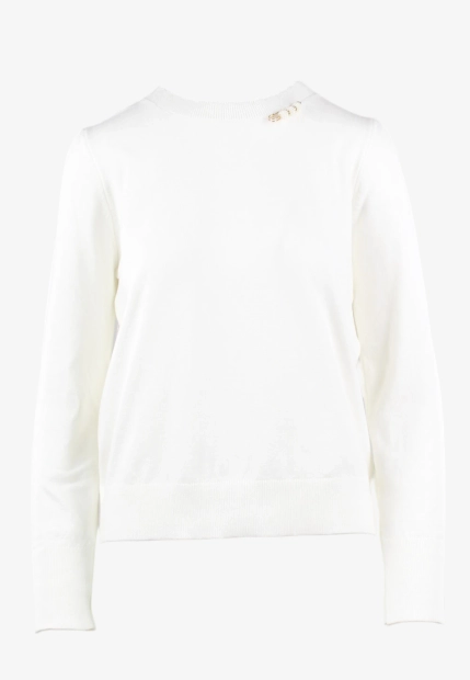 SWETER DAMSKI Z FALBANKOWYM DEKOLTEM ZAPS AVOLA