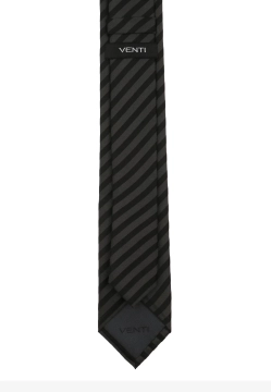 JEDWABNY KRAWAT MĘSKI W PASY VENTI 1080