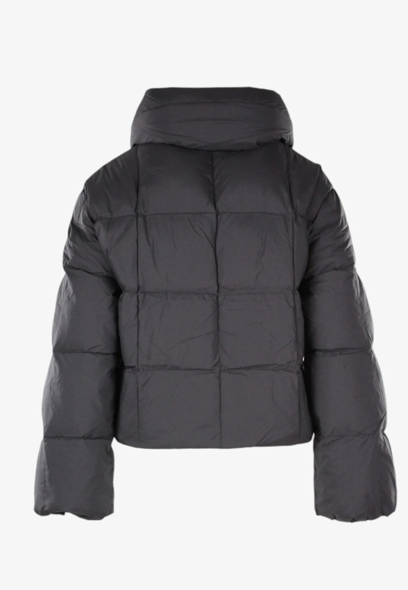 PUCHOWA KRÓTKA KURTKA DAMSKA ZE STÓJKĄ CALVIN KLEIN LV044D521G